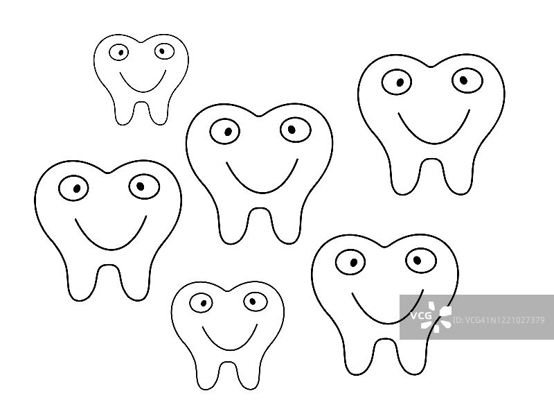 微笑的牙齿背景图片素材