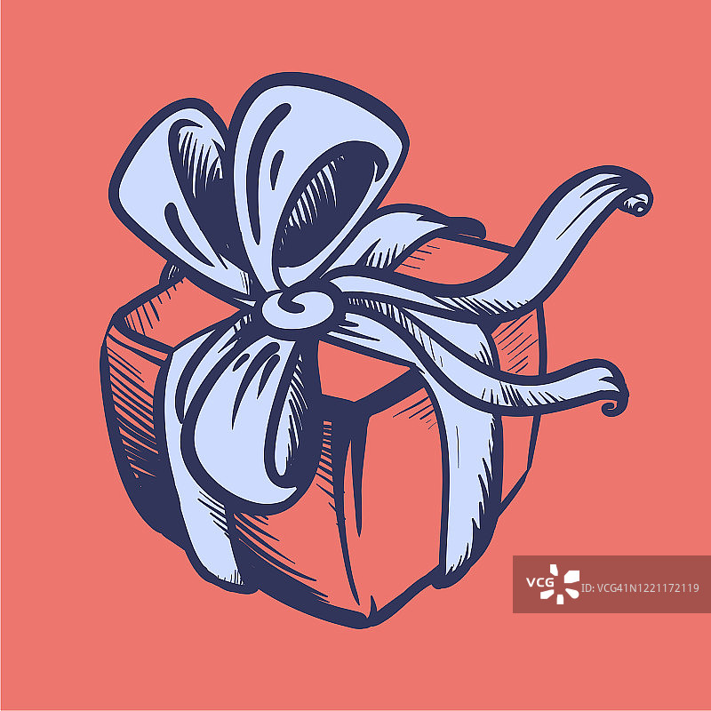 鲜艳色彩的节日礼品包装图片素材