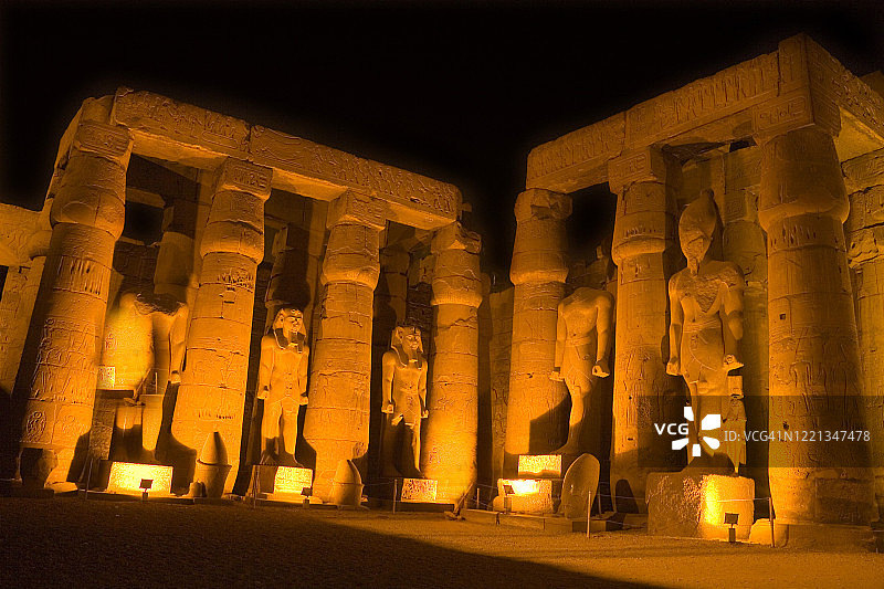 埃及卢克索神庙图片素材