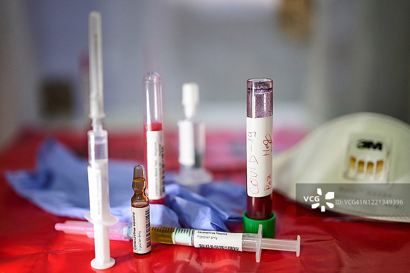 疫苗概念，反对大规模人群检测。图片素材