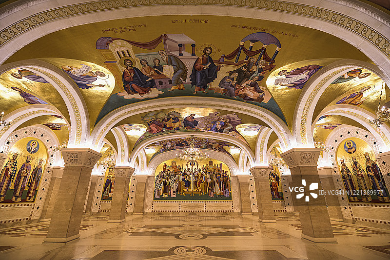 圣萨瓦寺内部图片素材