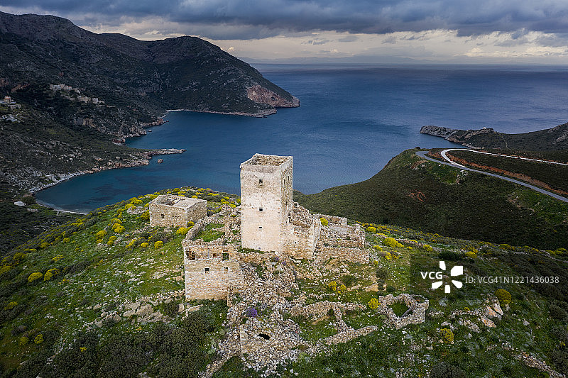 马塔潘角的玛尼石塔图片素材