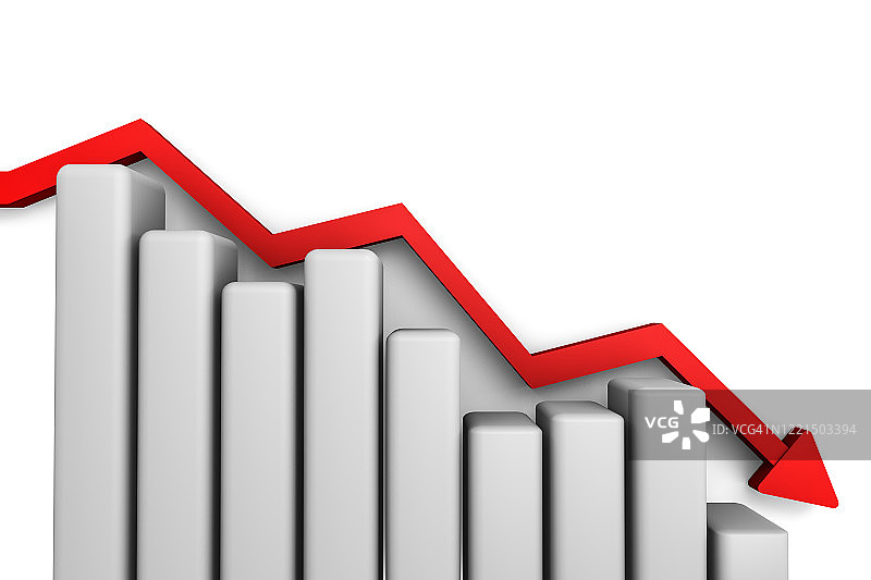 金融和经济概念的3D渲染图片素材