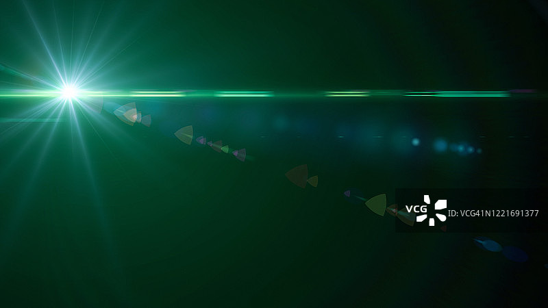 深色背景上的镜头光晕图片素材