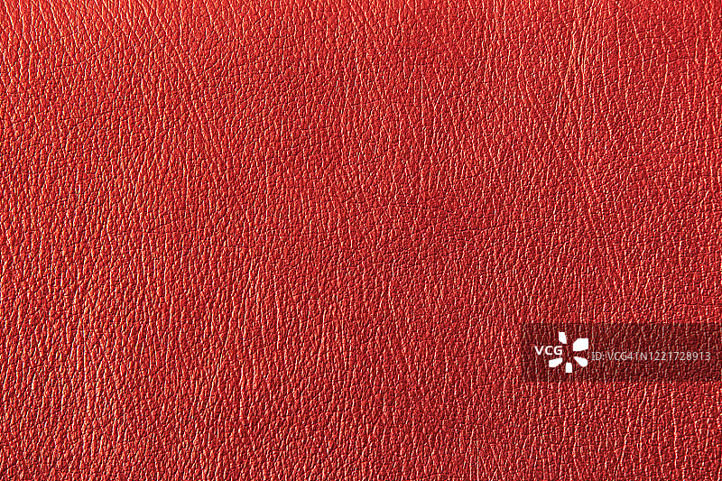 红色皮革纹理背景特写图片素材
