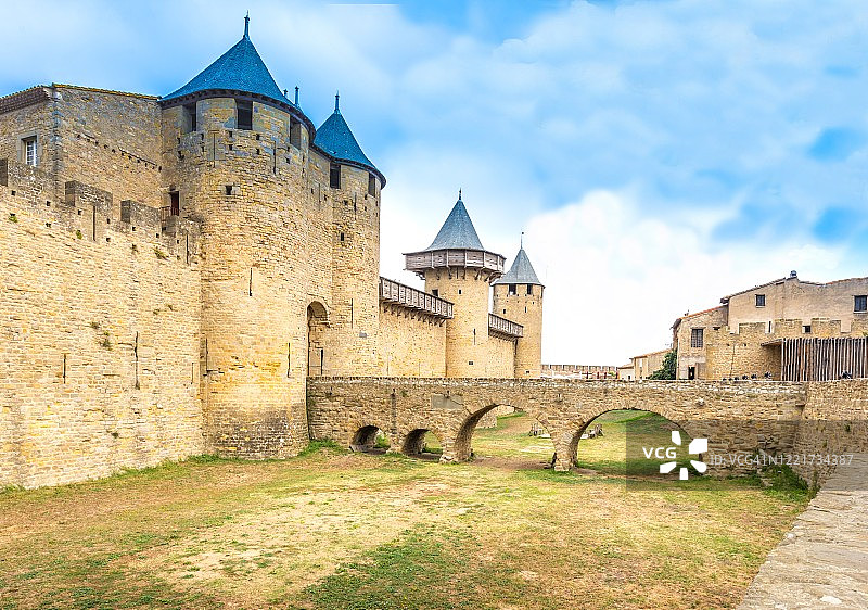 法国卡尔卡松城市图片素材