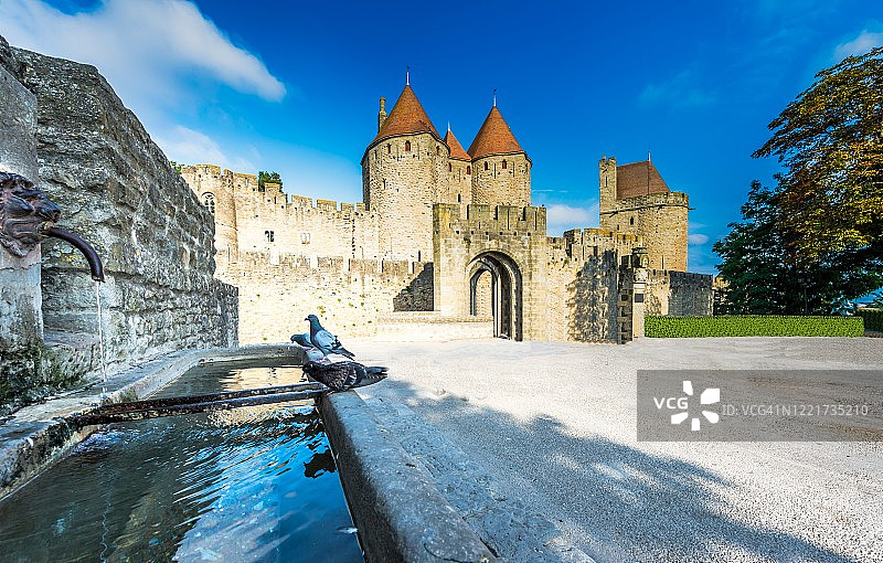 法国卡尔卡松城市图片素材