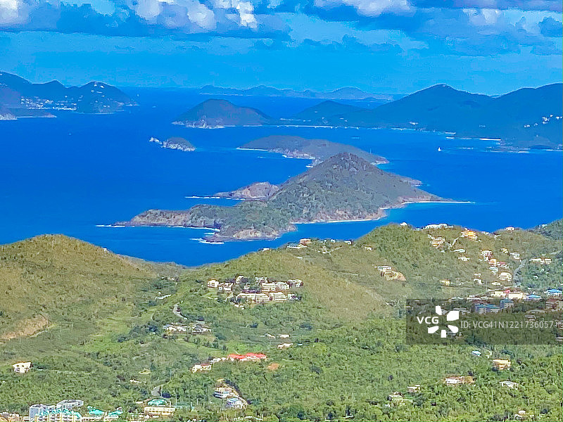 圣托马斯岛上的 Magens Bay 美景图片素材