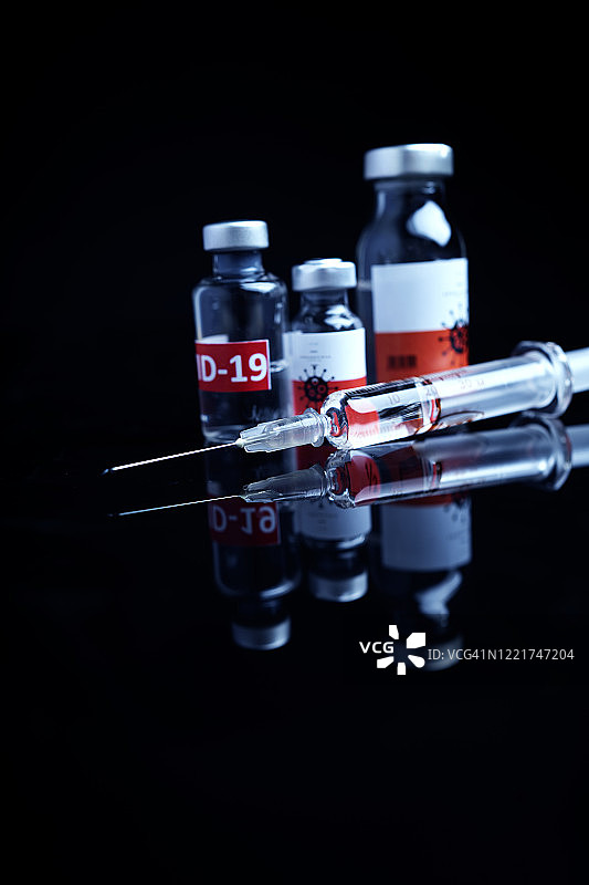 新型冠状病毒（Covid-19）疫苗背景图片素材