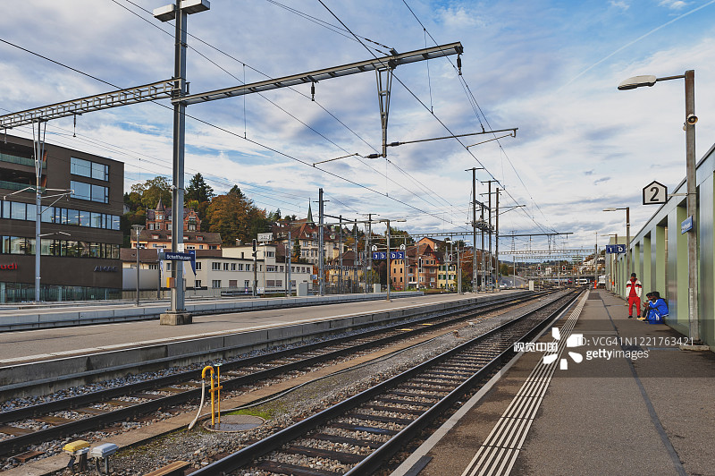 沙夫豪森火车站（瑞士联邦铁路和德国铁路）图片素材