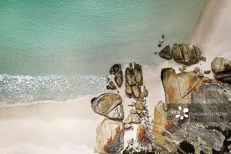 火焰湾的航拍景色图片素材