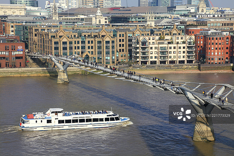 伦敦千禧桥图片素材