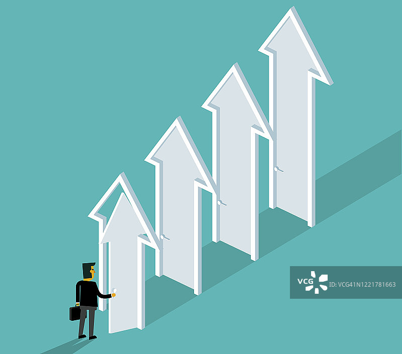 门挡 - 商人图片素材