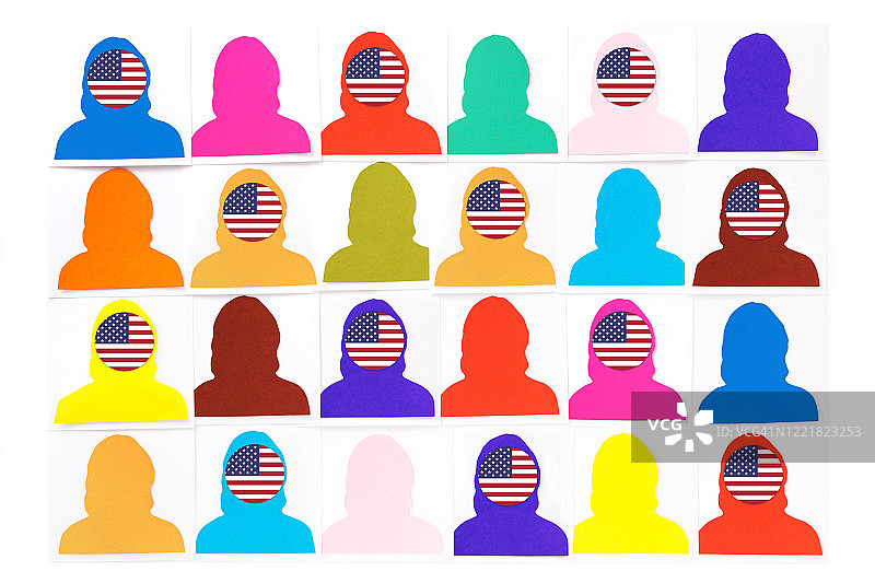 美国女性肖像图片素材