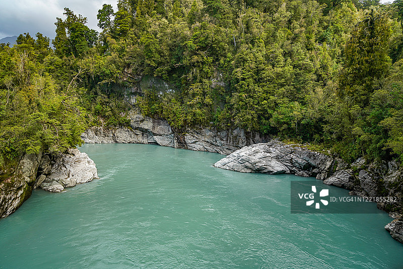 霍基蒂卡峡谷风景保护区，新西兰南岛霍基蒂卡图片素材