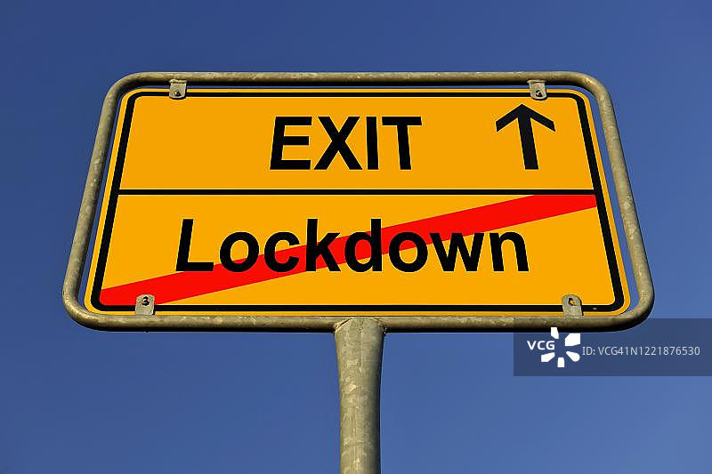 象征性图像：因新冠疫情影响的退出策略，德国图片素材