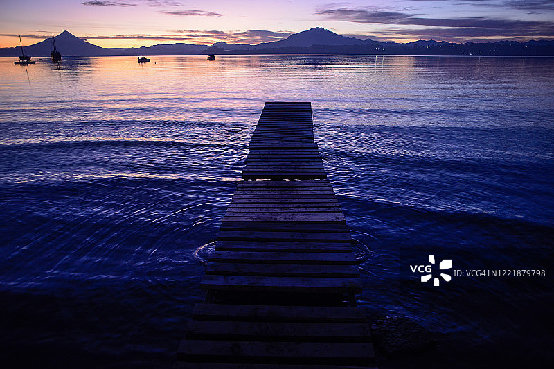 Llanquihue湖码头图片素材