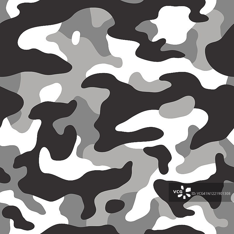 灰色迷彩无缝图案图片素材