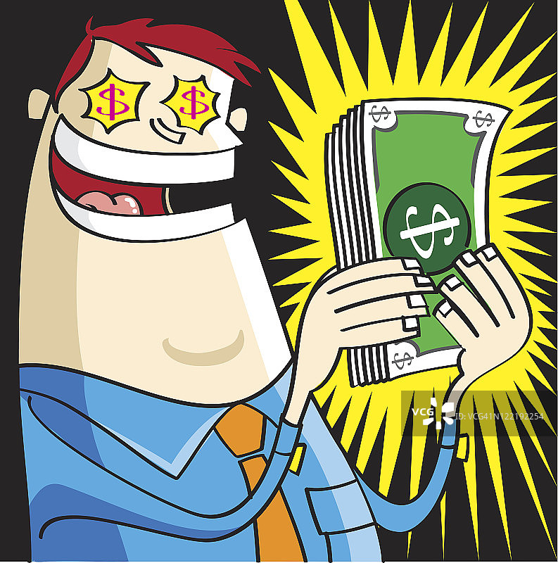 他赢得了奖金图片素材