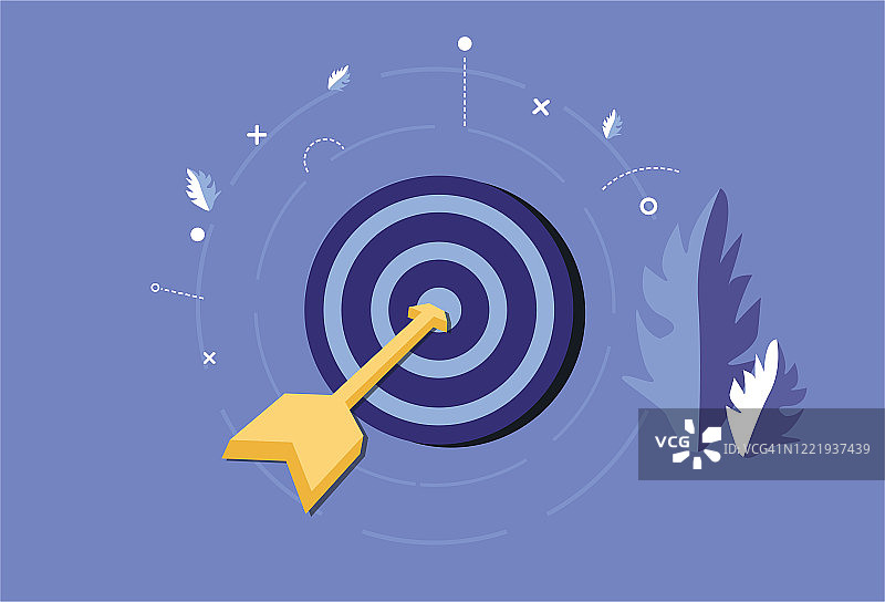 箭头和目标明确的工作目标图片素材