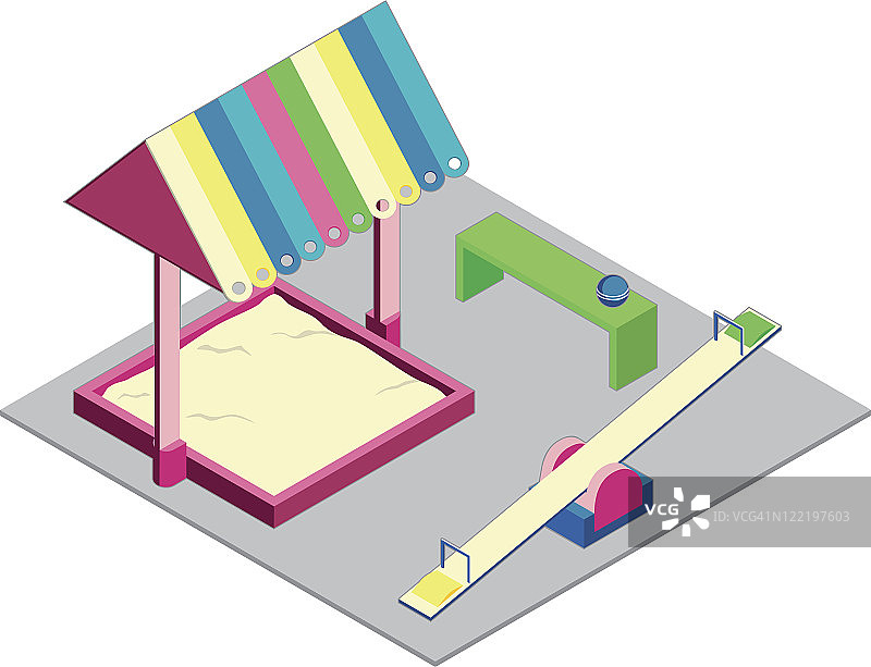 2.5D游乐场图片素材