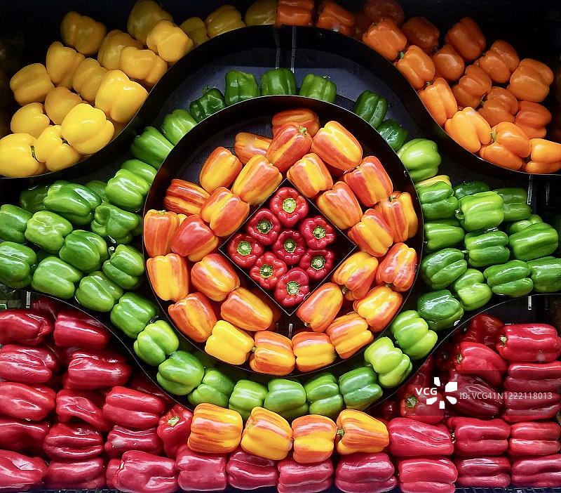 引人注目的甜椒展示图片素材