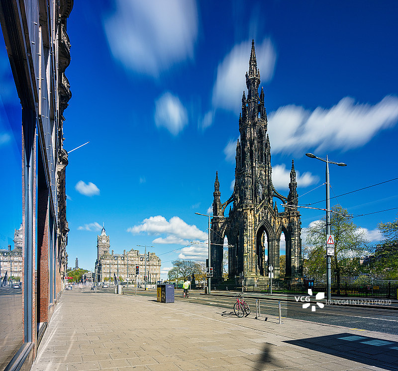 爱丁堡空旷的白天王子街图片素材