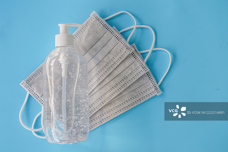 酒精凝胶和口罩，洗手液图片素材