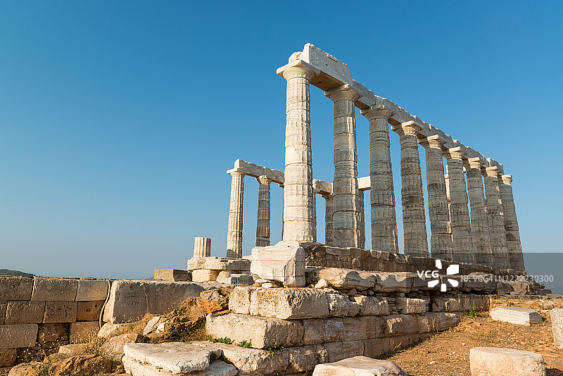 希腊苏尼翁波塞冬神庙图片素材
