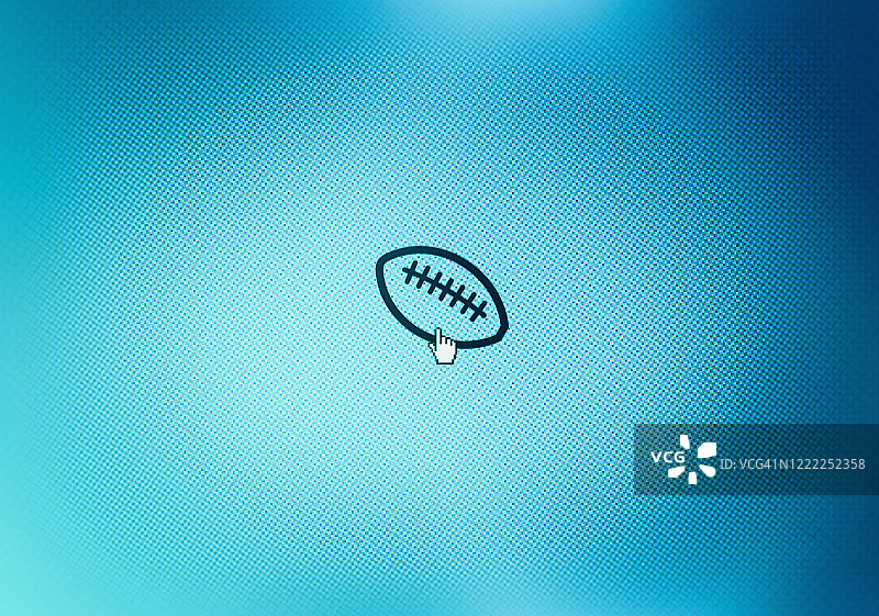 屏幕上的美式橄榄球图标图片素材