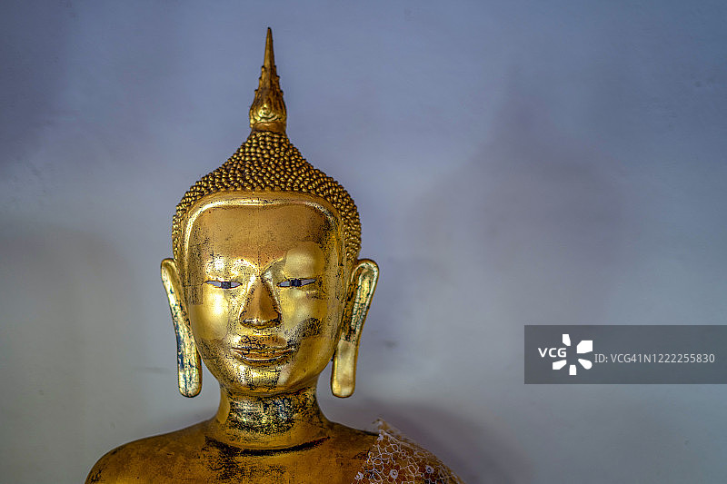 泰国曼谷卧佛寺的佛像照片图片素材