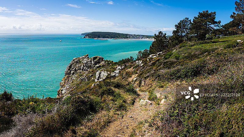 法国布列塔尼克罗宗半岛海岸图片素材