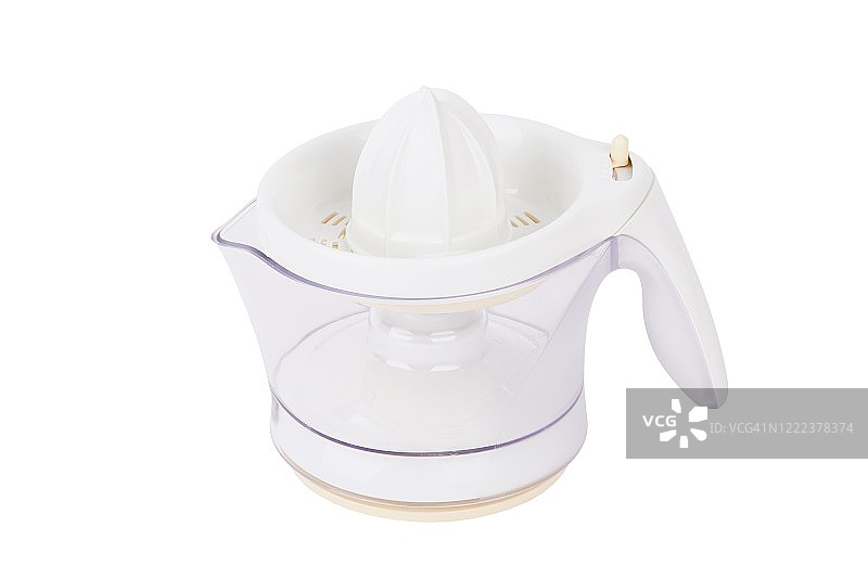 电动榨汁机，白色背景图片素材