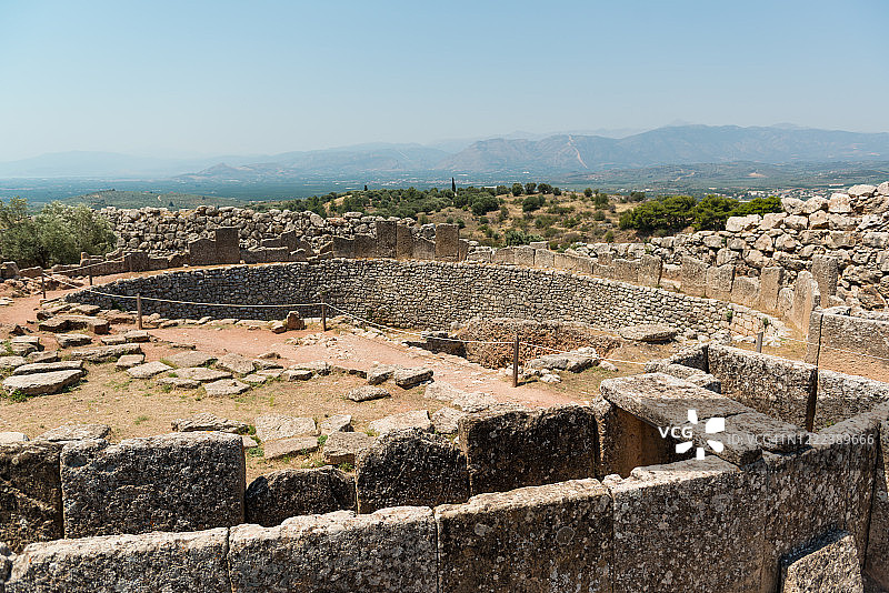 希腊迈锡尼考古遗址图片素材