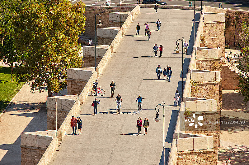西班牙巴伦西亚塞拉诺斯桥图片素材