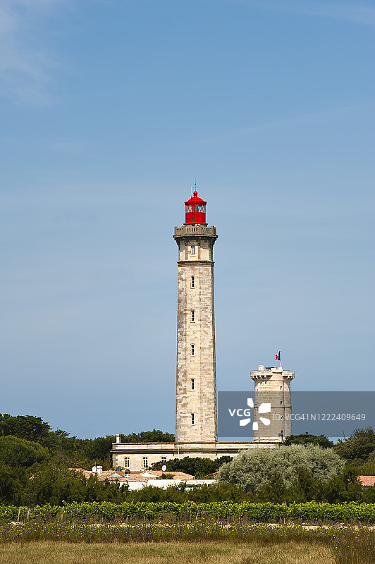 法国雷岛鲸鱼灯塔图片素材