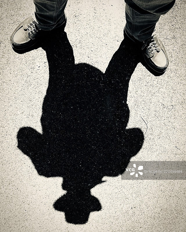 阴影自拍图片素材