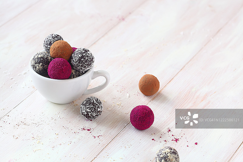 自制巧克力松露图片素材