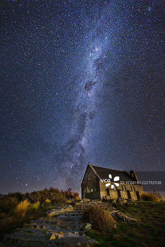 蒂卡普湖好牧羊人教堂 - 新西兰图片素材