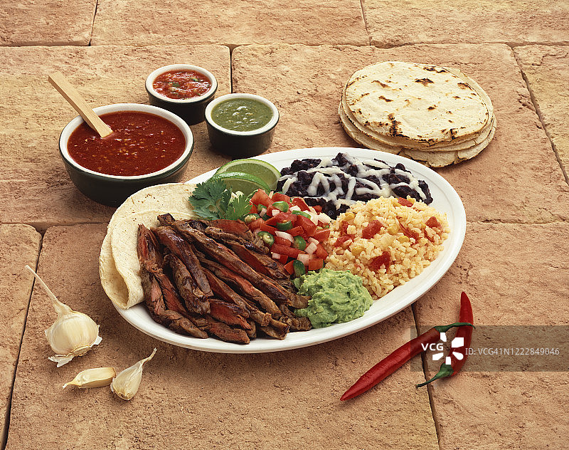 烤肉拼盘图片素材