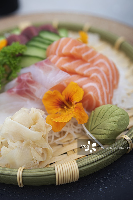 美食三文鱼图片素材