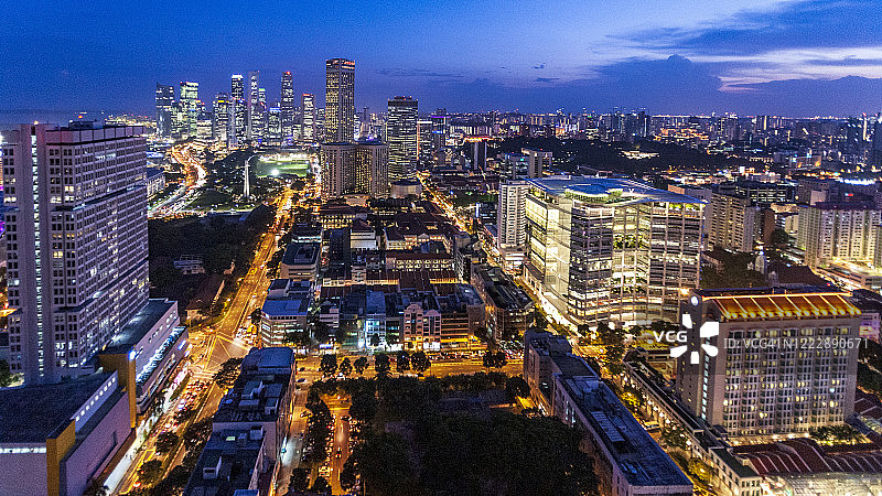 新加坡武吉士天际线图片素材