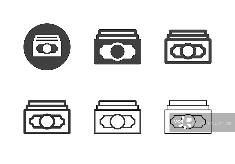 纸币图标系列图片素材