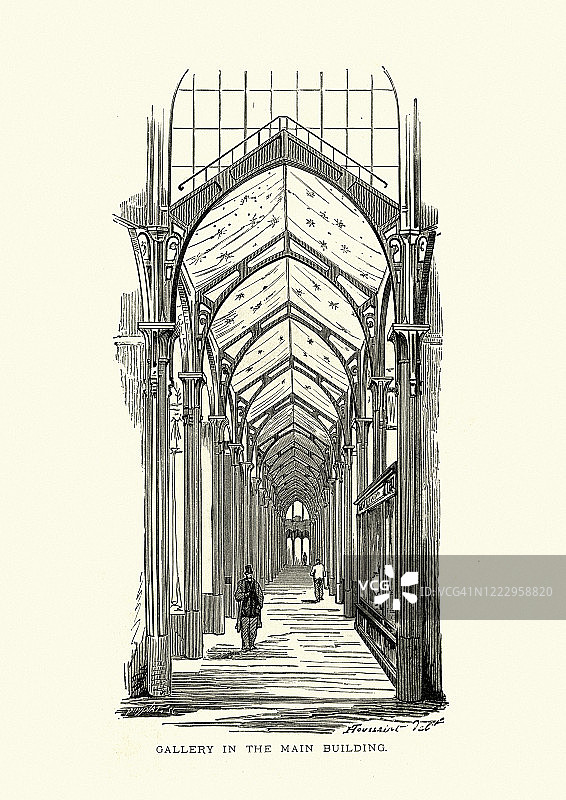 巴黎世界博览会主展馆，1878年图片素材
