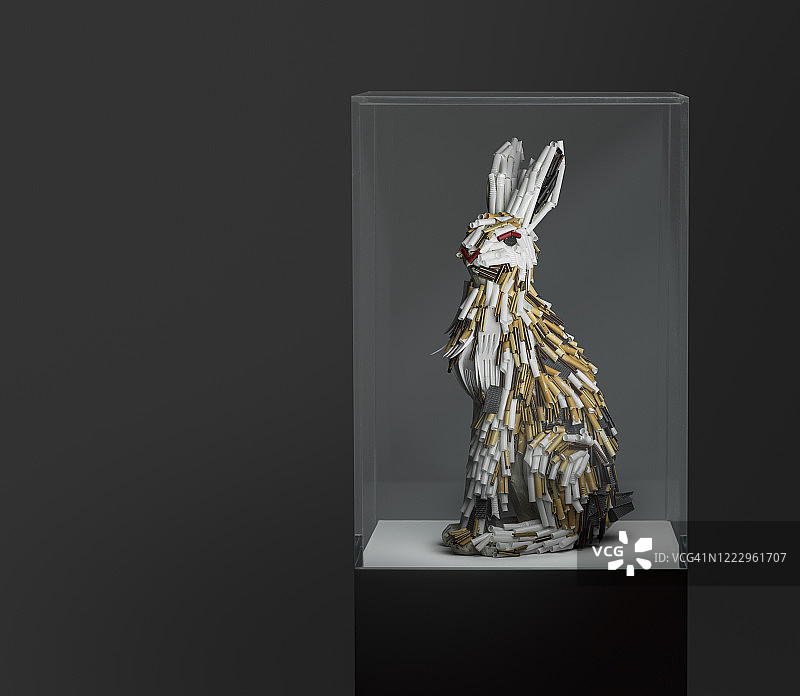 再生塑料兔子图片素材