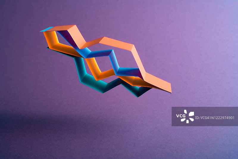 显示亏损的纸质财务图表图片素材