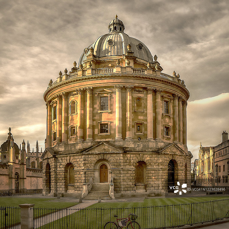 英国牛津拉德克利夫图书馆图片素材