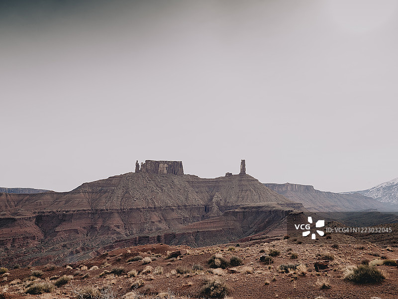 犹他州城堡谷的城堡塔图片素材