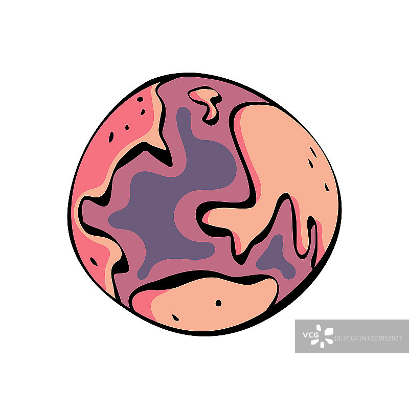 地球卡通插图图片素材