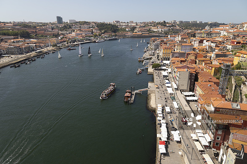葡萄牙波尔图和加亚城市风光图片素材